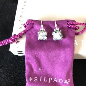 Silpada zirconium dangling earrings